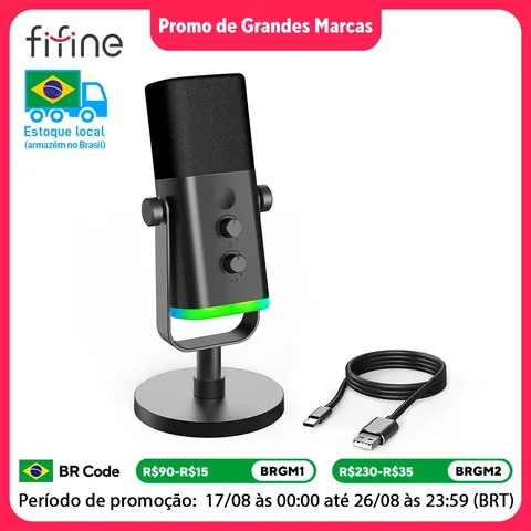 FIFINE AM8 마이크 본체와 구성품