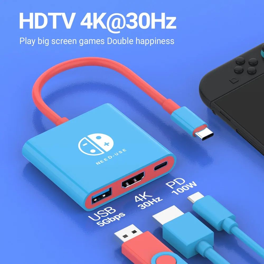 3in1 USB C 허브의 구성과 각 포트 기능 안내