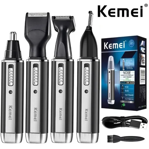 Kemei 4 in 1 트리머 구성품 및 본체 모습
