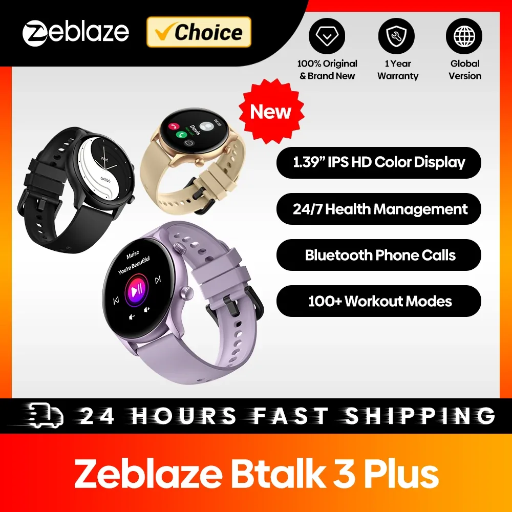 Zeblaze Btalk 3 플러스 제품 색상별 구성 및 주요 기능 안내