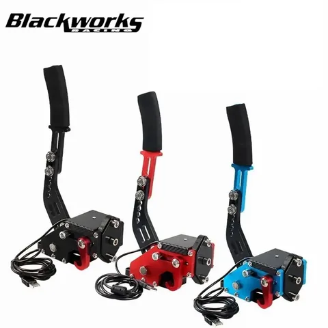 레드, 블랙, 블루 색상의 USB 핸드브레이크 본체 3종