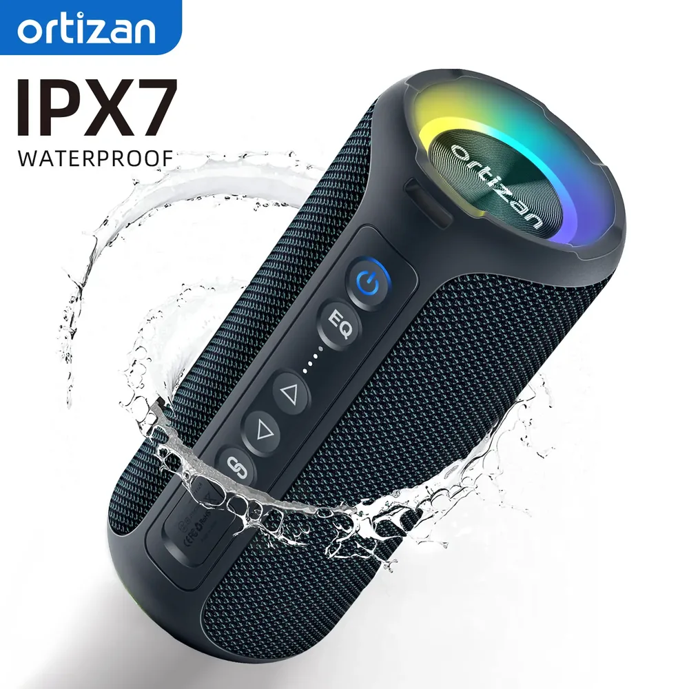 IPX7 방수 기능을 강조한 Ortizan 스피커
