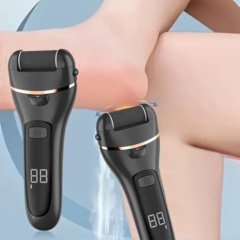 손에 쥐고 발뒤꿈치를 관리하는 전동 각질 제거기