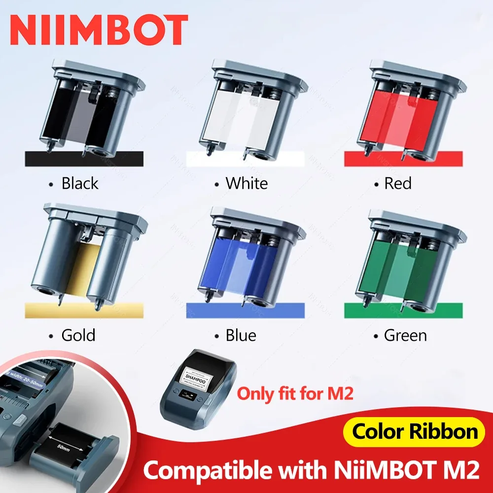 Niimbot M2 전용 컬러 리본 6종 세트