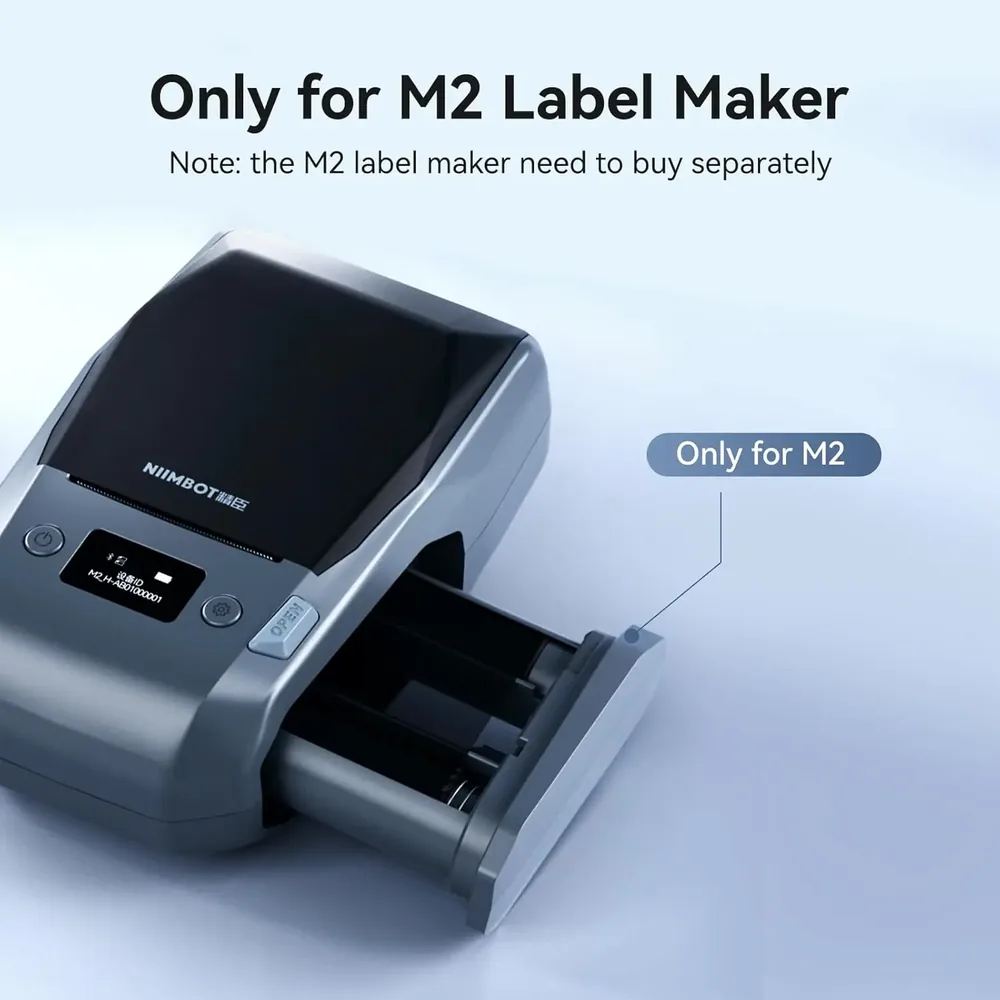 Niimbot M2 라벨 프린터 장착 장면