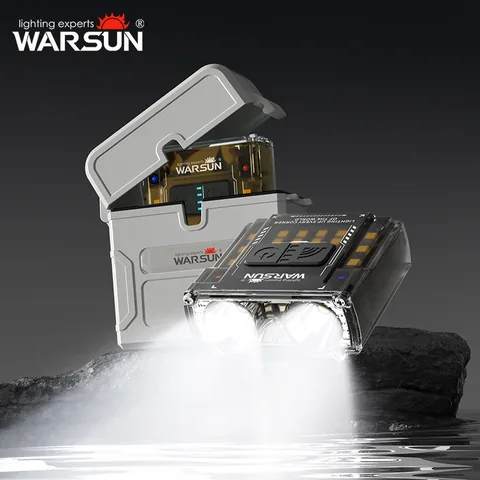 WARSUN G7 헤드램프와 충전 케이스 세트